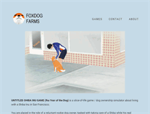 Tablet Screenshot of foxdogfarms.com